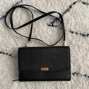 KATE SPADE CROSS BODY BLACK MINI WALLET SHOULDER